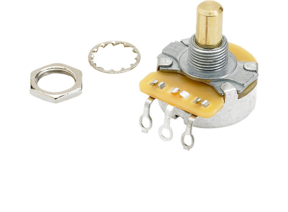 Fender Pure Vintage 250K Solid Shaft Potentiometer with Mounting Hardware Fender Pure Vintage 250K Solid Shaft Potentiometer with Mounting Hardware